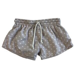 Girls 4/5 Extra Small Grey Polkadot Summer Shorts
